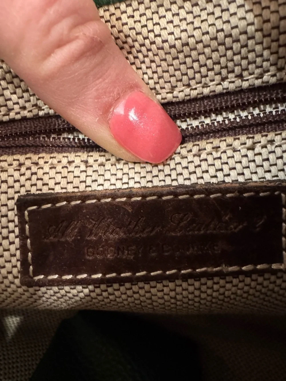 Dooney & Bourke pebbled green